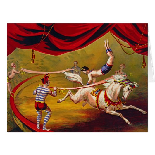 Vintage Circus Ad 1875 Cards (Front Horizontal)