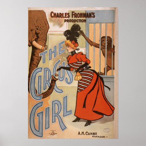 Vintage Circus Ad Poster