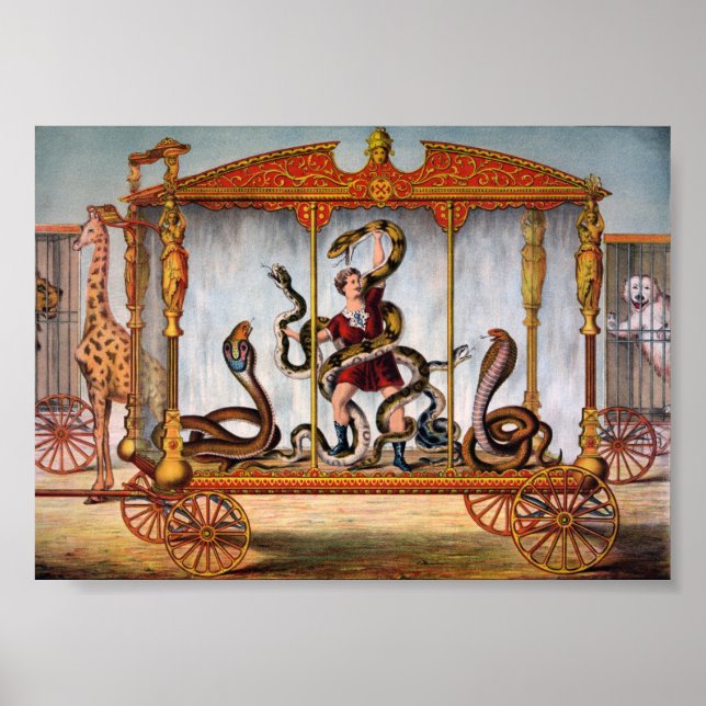 Vintage Circus Ad Poster (Front)
