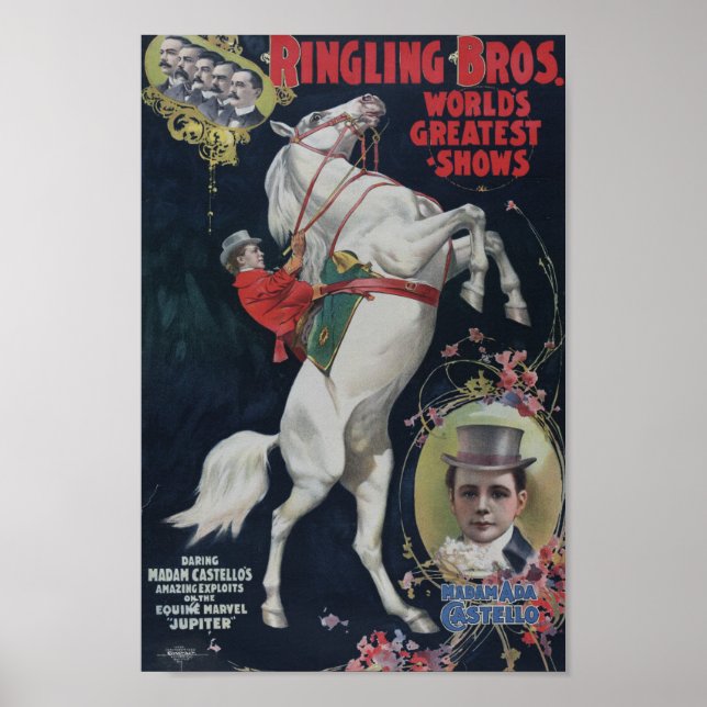 Vintage Circus Ad Poster (Front)