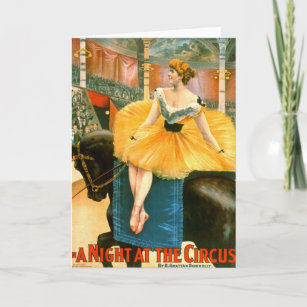 Vintage Circus Advertisement 1893 Card