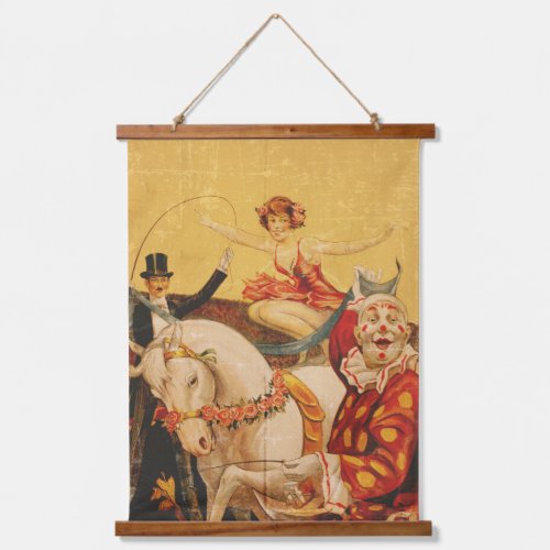 Vintage Circus Art Wall Tapestry