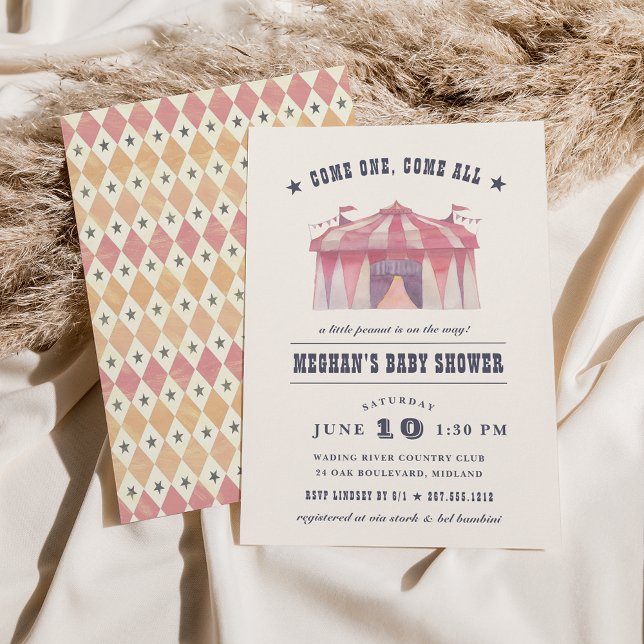 Vintage Circus Baby Shower Invitation (Creator Uploaded)
