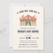 Vintage Circus Baby Shower Invitation (Front)