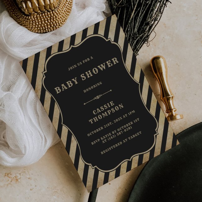 Vintage Circus Baby Shower Invitation Carnival (Creator Uploaded)