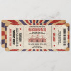 Vintage Circus Baby Shower Ticket Carnival Theme