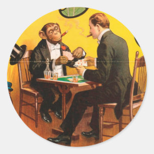 Vintage : circus Barnum & Bailey - Classic Round Sticker