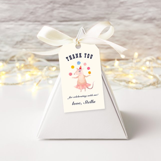 Vintage Circus Birthday Favor Tags (Creator Uploaded)