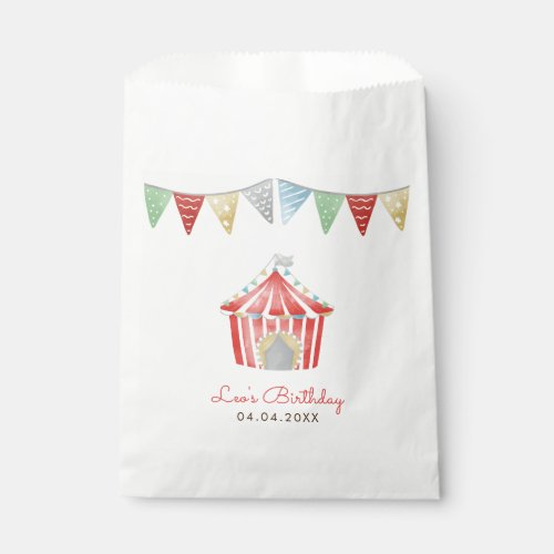 Vintage Circus Birthday Party  Favor Bag