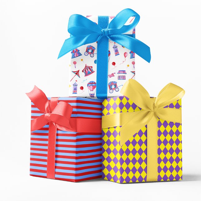 Vintage Circus Birthday Trio Seamless Paper (Creator Uploaded)