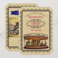 Vintage Circus Bridal Shower Carnival Carousel