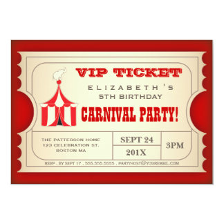 carnival invites
