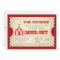 Vintage Circus Carnival Birthday Party Ticket