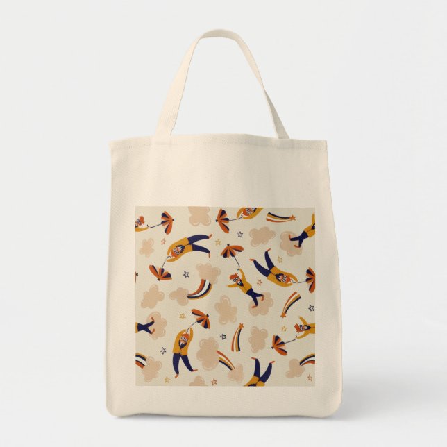 Vintage Circus Carnival Clown Party Tote Bag (Front)