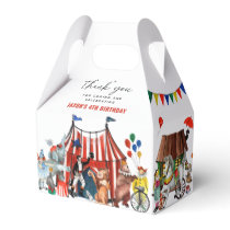 Vintage Circus Carnival Festival Show Kid Birthday Favor Boxes