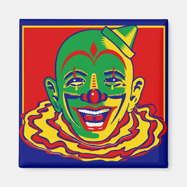 Vintage Circus Clown Magnet (Front)