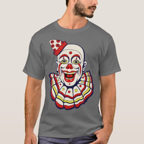 Vintage Circus Clown T_Shirt