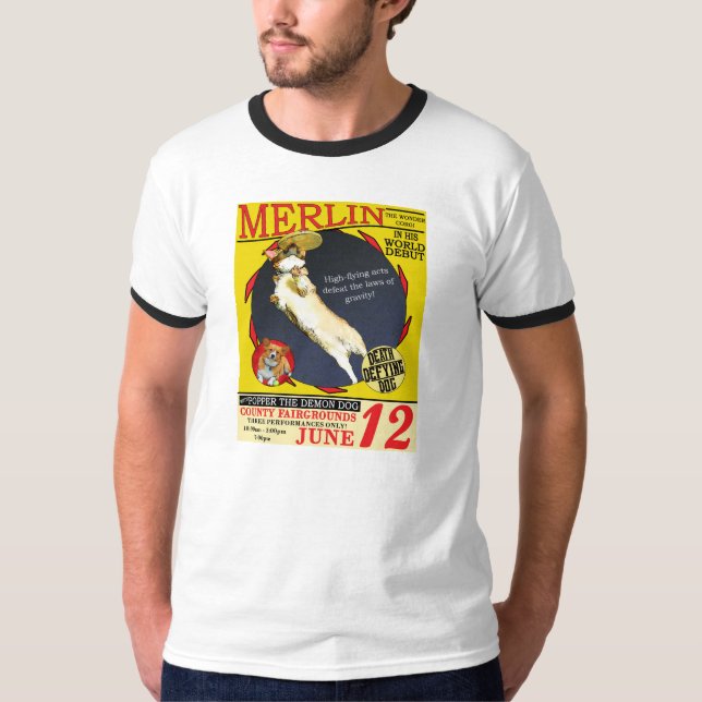 Vintage Circus Corgi Tee Shirt (Front)