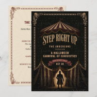 Vintage Circus Dark Carnival Theme Halloween Party