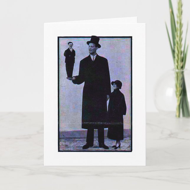 Vintage Circus Freak Funny Birthday Card (Front)