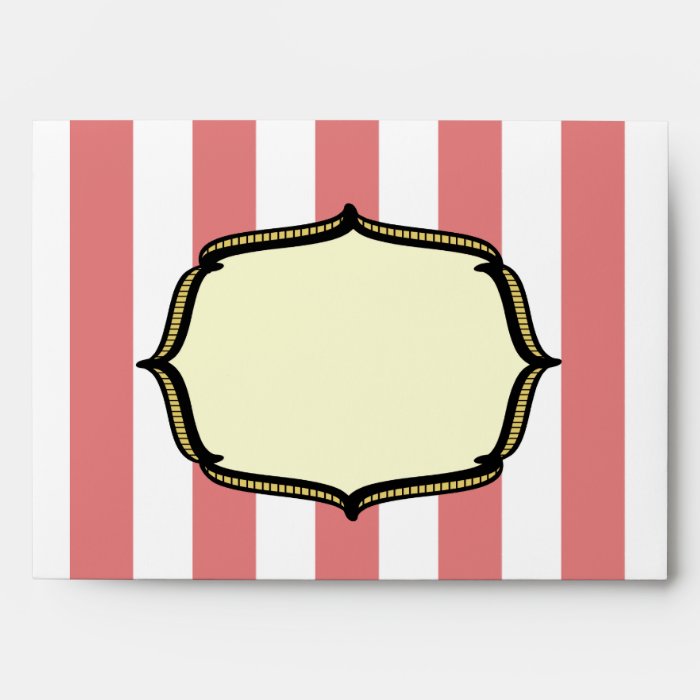 Vintage Circus Greeting Card Envelope