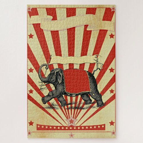 Vintage Circus Illustration Art Old Antique Jigsaw Puzzle