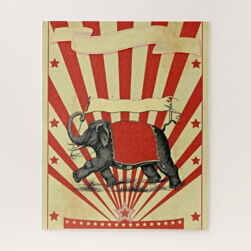 Vintage Circus Illustration Art Old Antique Jigsaw Puzzle