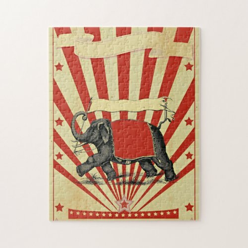 Vintage Circus Illustration Art Old Antique Jigsaw Puzzle