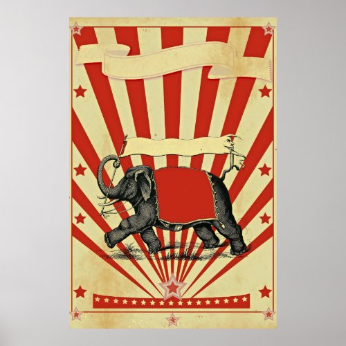 Vintage Circus Illustration Art Old Antique Poster