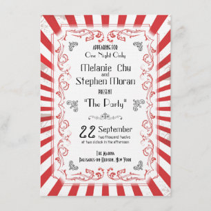 Vintage Circus Invitation