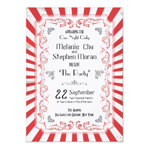 Vintage Circus Invitations 3