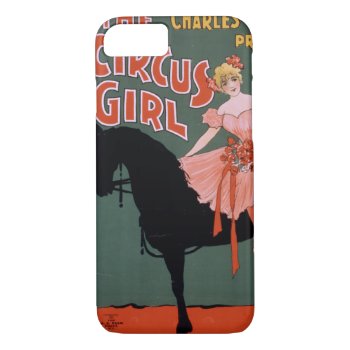 Vintage Circus Of Female Acrobat On A Horse Iphone 8/7 Case by TO_photogirl at Zazzle
