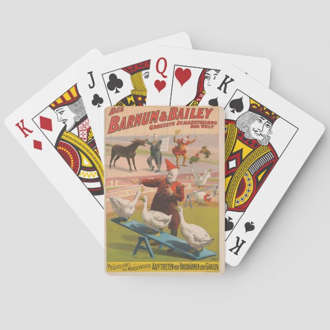 Vintage circus playing cards (Back)