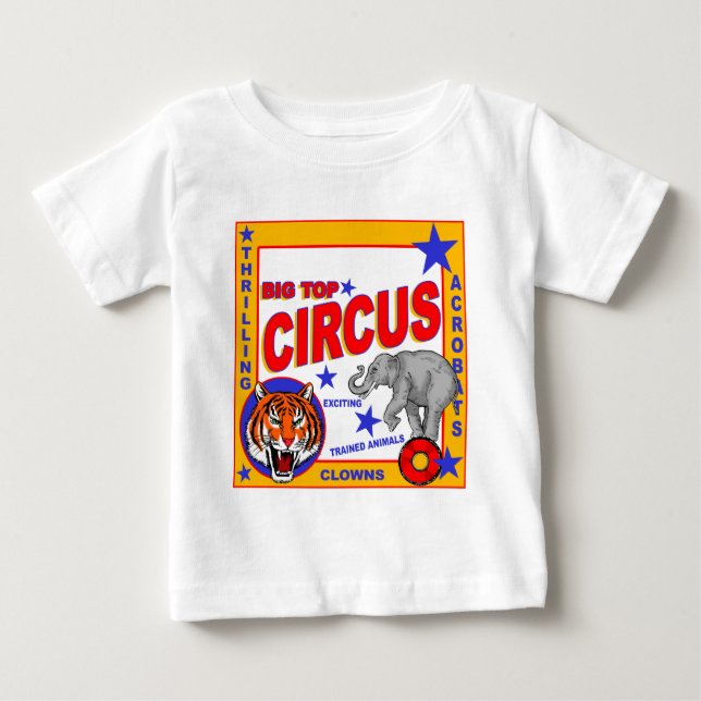 Vintage Circus Poster Baby T-Shirt (Front)