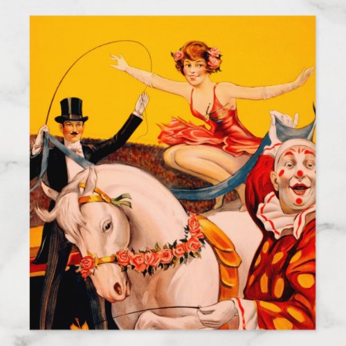 Vintage Circus Poster Envelope Liner
