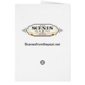 Vintage Circus Poster Human Canon Ball circa 1879 (Back)