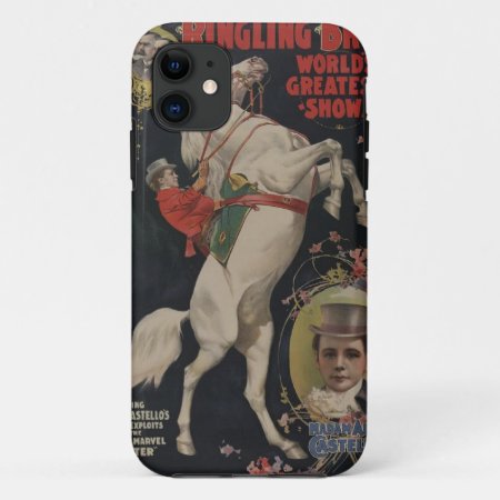 Vintage Circus Poster Iphone Cases