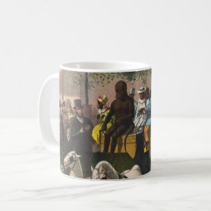 Vintage Circus Poster Of A Monkey Driven Coach Coffee Mug
