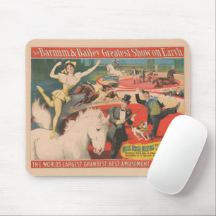 Vintage Circus Poster Of Miss Rose Meers Mouse Pad