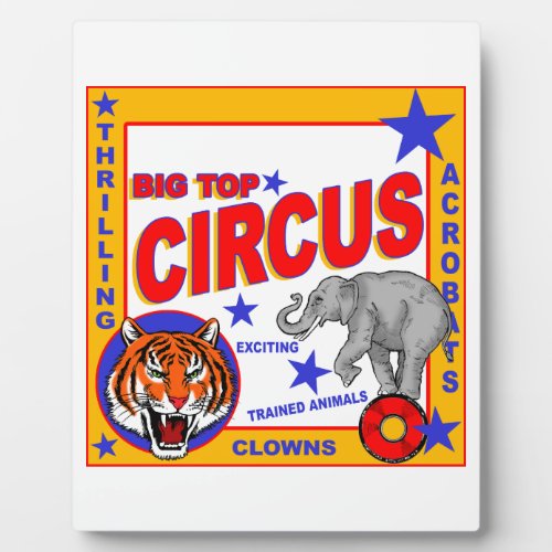 Vintage Circus Poster Plaque