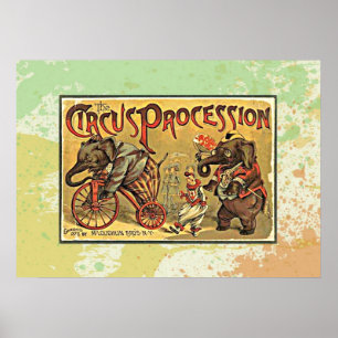 Vintage Circus Procession Poster