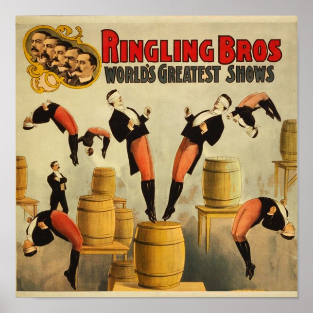 Vintage Circus Sideshow Poster (Front)