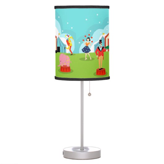 Vintage Circus Table Lamp (Left)