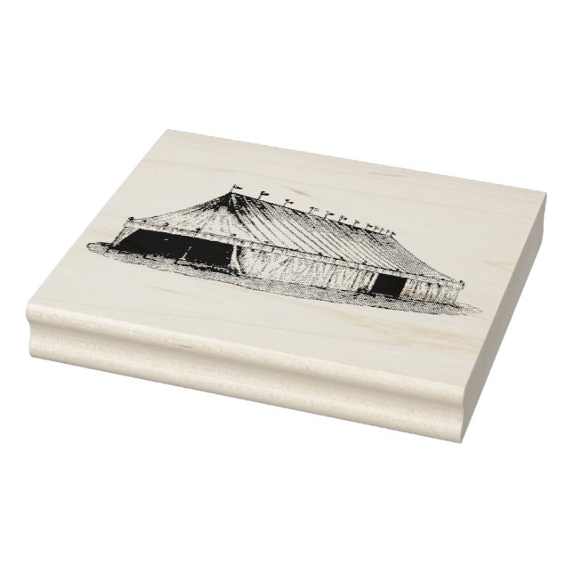 Vintage Circus Tent Rubber Art Stamp (Stamp)