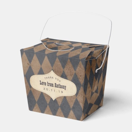 Vintage Circus Themed Birthday Party Favor Boxes