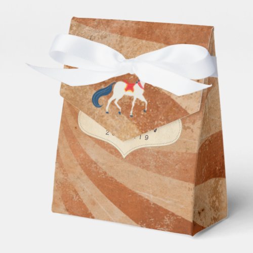 Vintage Circus Themed Birthday Party Favor Boxes