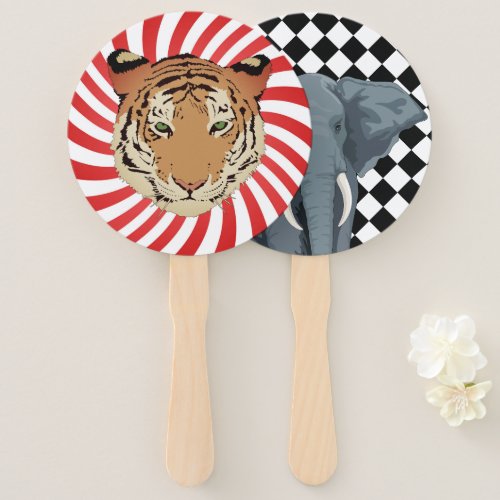 Vintage Circus Tiger and Elephant fans
