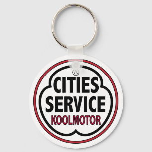 Vintage Cities Service koolmotor sign Keychain