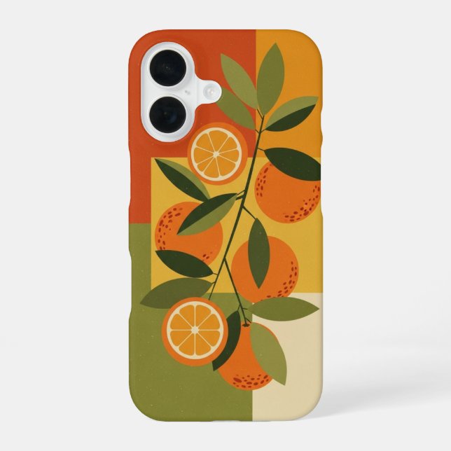 Vintage Citrus Branch iPhone Case (Back)