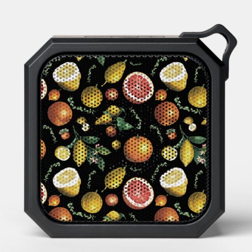 Vintage citrus fruits design bluetooth speaker